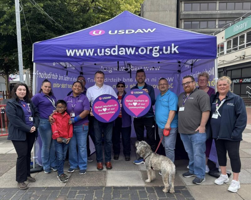 Nick Thomas-Symonds MP with Usdaw Representatives